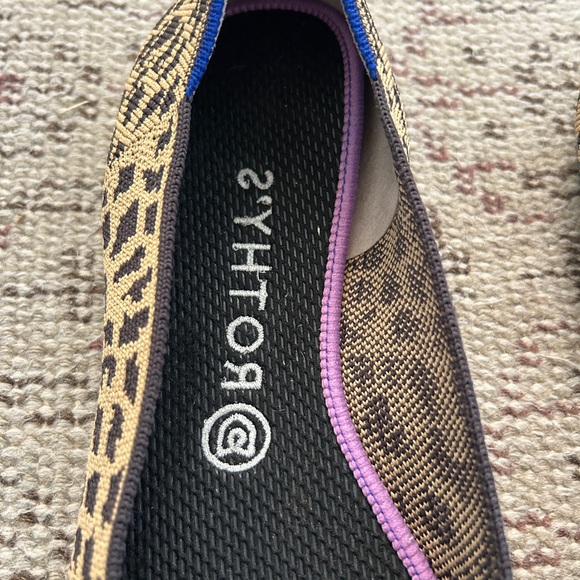 Rothy's Tan and Black Animal Print Flats - Picture 3 of 4